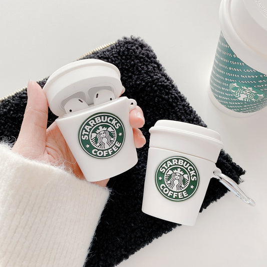 Coffee Cup Airpods Case Cover compatible for gen 1/2/3 & Pro